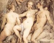 亨德里克格兹乌斯 - Venus between Ceres and Bacchus